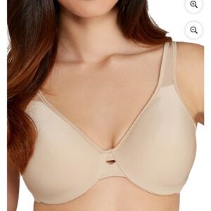 NEW! Lilyette Bra Minimizer Plunge Underwire Beige Nude Style 904 Size 38D